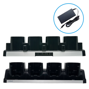 images Model 3730E-4xCR-ETH four slot Ethernet (host) charging cradle, power adapter (no cable)