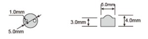images Model F05 FR4 Tag, Mount on Metal High Temperature 200C, 5mm dia., UHF 902-928 MHz passive RFID