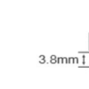 Model F2208 FR4 Tag, Mount on Metal High Temperature 200C, 22x8mm with Peel & Stick Backing, UHF 902-928 MHz passive RFID