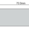 Model F7020 FR4 Tag, Mount on Metal High Temperature 200C, 70x20mm with Peel & Stick Backing, UHF 902-928 MHz passive RFID