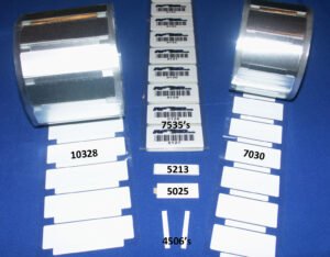 images Model ML10228 Metal Mount Label on Roll Stock, 102x28x.8mm, UHF 902-928 MHz passive RFID