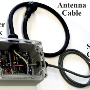 Model 7001E-RW8 RS232 125 KHz RFID Reader, pigtails serial w/power jack, 8 chara read write