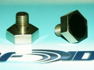 Model BT1225 Metal Bolt Tag, 12mm diameter shaft x 15mm length, 25mm diameter hex head, UHF 902-928 MHz passive RFID