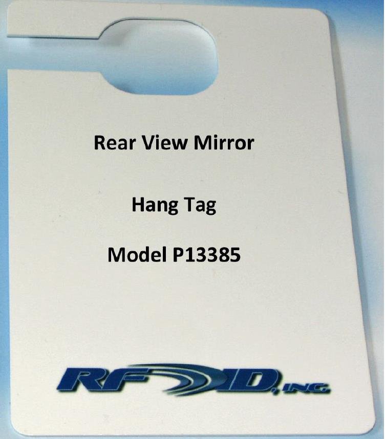 915 MHz UHF RFID Rearview Mirror Hang Tagsv