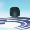 Model ST1208 ABS Threaded Black Plug Tag, 12mm diameter x 8mm tall, UHF 902-928 MHz passive RFID