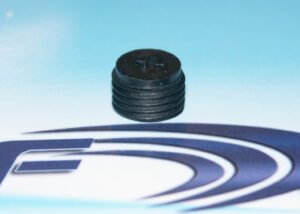 images Model ST1208 ABS Threaded Black Plug Tag, 12mm diameter x 8mm tall, UHF 902-928 MHz passive RFID