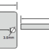 Model F9525 FR4 Tag, Mount on Metal High Temperature 200C, 95x25mm, UHF 902-928 MHz passive RFID