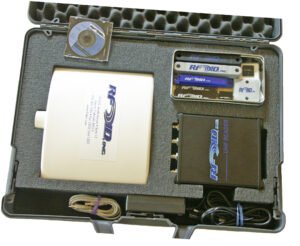 images Model 8030-02 with carrying case, Serial/USB Reader, A99H Antenna, variety of Tag samples, power supply and CD.